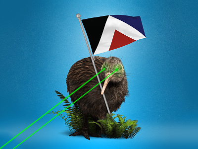 Red Peak for New Zealand Flag