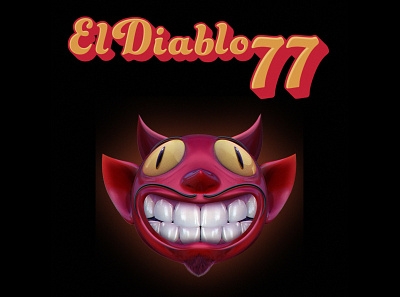 El Diablo 77' branding design digital illustration illustrator keyshot maya 3d photoshop vectorial vintage