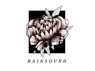 Rainsound T-shirt Design band boston digital painting friends hand drawn illustration local lowell micron music peony post hardcore