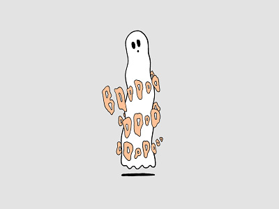 Spooked Ya digital painting drawing ghost halloween illustration pastel