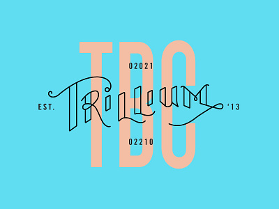 Trillium T-Shirt beer bright colorful digital handlettering lettering pastel spring