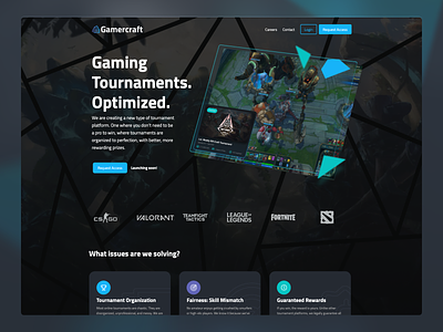 Gamercraft Landing Page