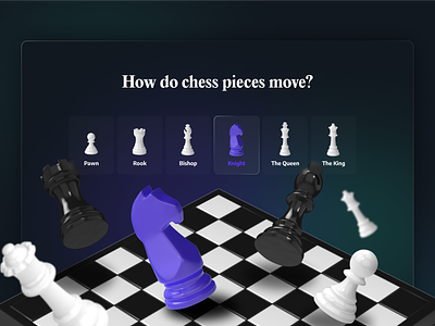 3D Chess Pieces 3d 3d designer 3d illustration c4d chess chess app chess pieces chessboard game game design knight queens gambit render