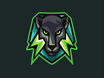 Electrifying panther mascot animation animation avatar badge design esport esports game gaming identity illustration logo mascot motion graphics sport team