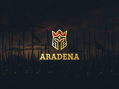 Aradena Play-to-earn Blockchain Game Branding blockchain brand branding crypto game gaming icon identity illustration logo medieval metaverse nft