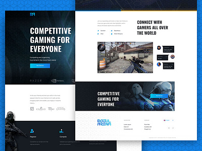 Gamercraft Landing Page by Koncepted on Dribbble