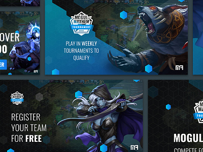 eSport Ad Banners ad advertisment banner design esports facebook game gaming professional promo tournament