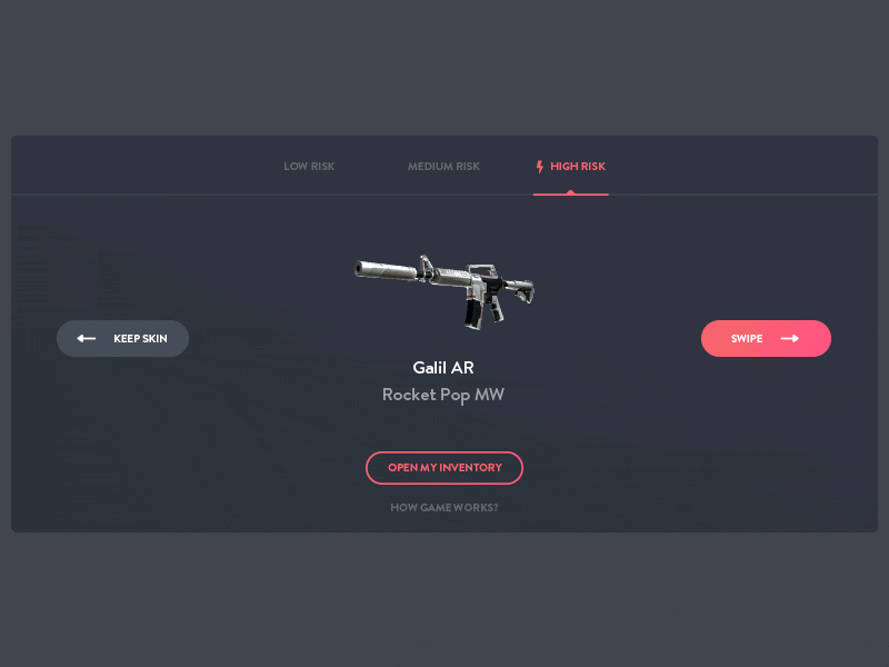 CSGO Item Upgrade Animation animation app csgo design esport esports game gaming motion website