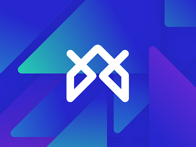 Crypto Exchange Logo Branding blockchain blue brand branding crypto cryptocurrency excel futuristic icon line logo logotype modern rounded simple strong symbol vector vibrant