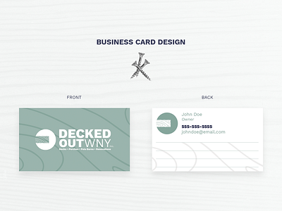 Decked Out WNY Business Card Design branding business card design