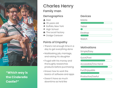 Free Download - Persona Card family man free download freebie persona user experience user research ux