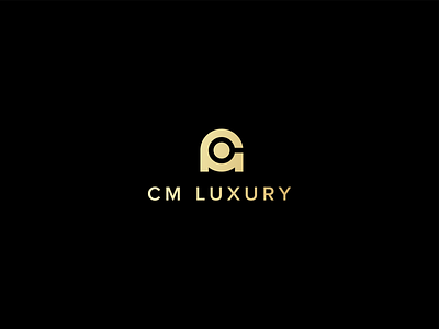 CM Luxury Logo branding design gold illustration logo luxury real estate vector