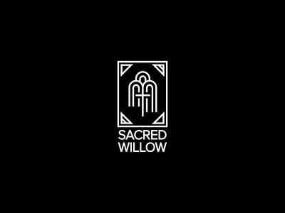 Sacred Willow Logo branding logo tarot vector