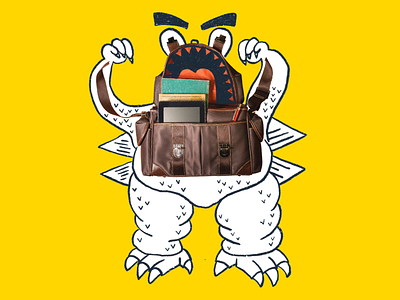 Trip Monster: Bagzilla bag godzilla illustration procreate