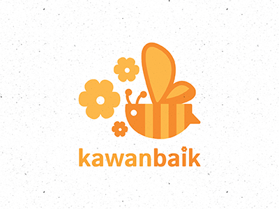 Kawan Baik - A Good Friend bee flowers stripes