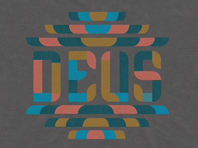 Deus Lockup custom deus ex lettering logo machina typography