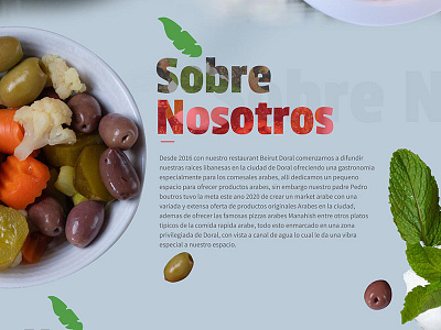 About Us Website arabic food design food responsive restaurant website wordpress