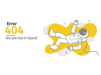 Lost in Space 404 astronaut error lost space stars web