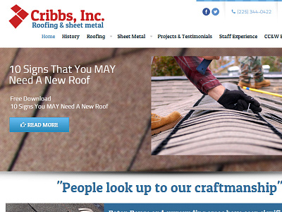 Cribbs Web app design developer javascript jquery php web webpage wordpress