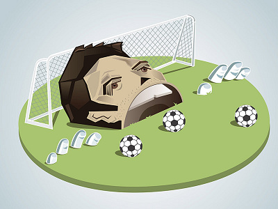 Goalkeeper Illustration design drawing football futbol goalkeeper illustration illustrator soccer vector