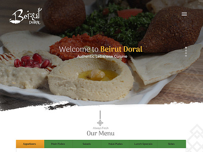 Arabic Food Restaurant Wordpress Site