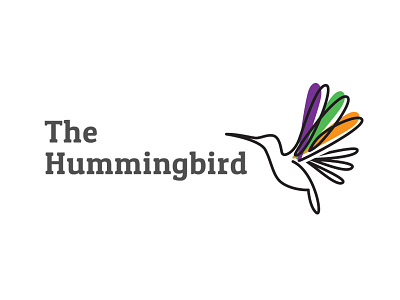 The Hummingbird bird birds colobri colors fly flying hummingbird logo