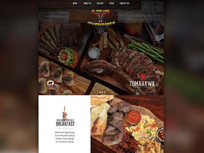 El Toro Loco Beef Restaurant Wordpress Site beef css food html5 jquery mobile responsive restaurant slider wordpress