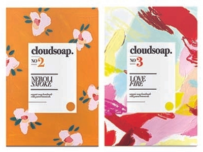 Cloudsoap illustration packaging soappackaging typography
