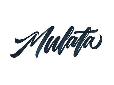 mulata calligraphy letras lettering type
