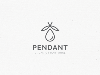 Pendant Logo branding fruit juice logo