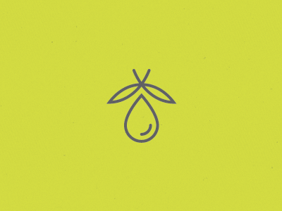 Pendant Logomark branding fruit juice logo