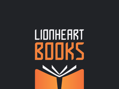 LionheartBooks Type books branding custom type lettering logo typeface