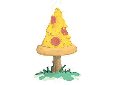 Pizza Tree cheese food hybrid illustration pepperoni pizza tree vector