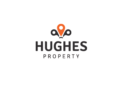 Hughes Property (Light) fleur de lis heraldry logo