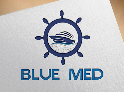 BLUE MED branding business logo creative logo design graphic design graphic design service illustration logo logo design logo meker minimalist logo modern logo unique logo