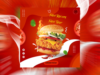 Fast Food Poster design graphic design minimal photoshop poster professional