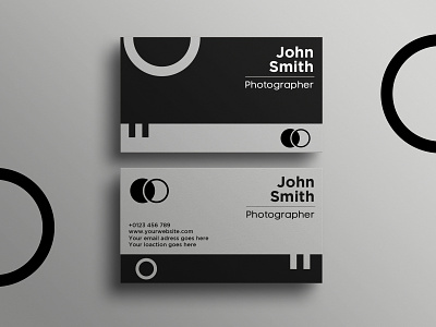 Black and White Business Card Design business card colorful design graphic design illustrator minimal photoshop stylish
