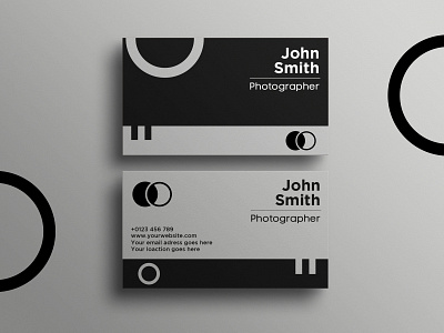 Black and White Business Card Design