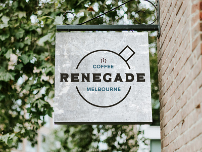 Renegade Coffee, Melbourne branding cafe design graphic design logo product design small business typography