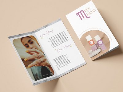 Moon Polish aesthetic beauty branding design graphic design logo nail polish product design small business