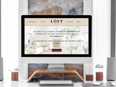 The Loft aesthetic branding coworking coworking space design graphic design logo small business ui website design