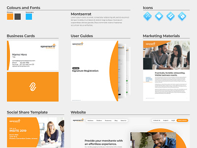 Agreement Express Brand Redesign Overview brand design branding design icon print design web design