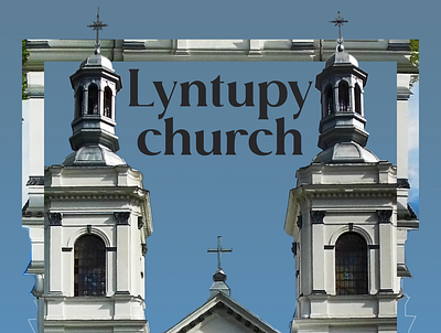 Lyntupy church poster graphic design