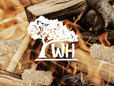 Woodhot logo fire logo