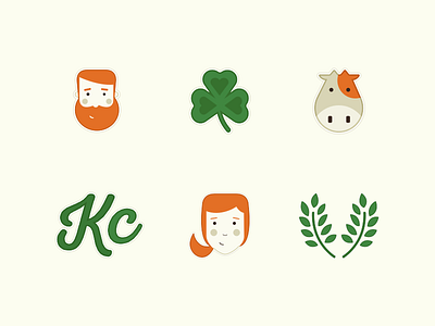 Irish Fest Icons avatars cow cow icon green icons irish irish girl irish icons irish man kc orange shamrock icon