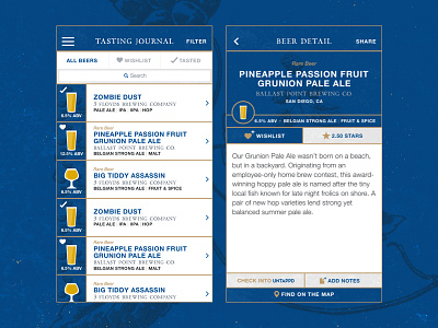 Firestone Walker Festival App - Beer Journal & Beer Detail