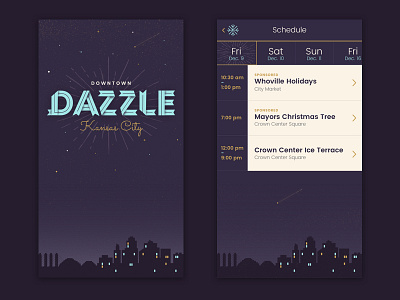 Dazzle 👋 app design dark design dark ui festival app design holiday app holiday design holiday festival holiday festival ui holiday ui ui ux