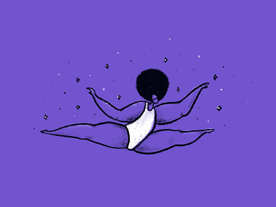 Inktober Elle Enchanted dance illustration dancing design enchanted fairytale illustration ink inktober enchanted inktober2019 purple whimsical illustration woman