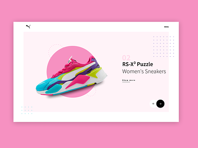 👟Puma RS Collection Concept w2 2020 2021 app art concept concept design desktop minimal monochrome new photo puma shoes sneakers trend ui ux web