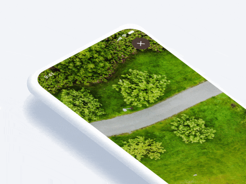 Hourly UI 6:00 - Searching for trees - Garden app ar loading radar searching ui ux